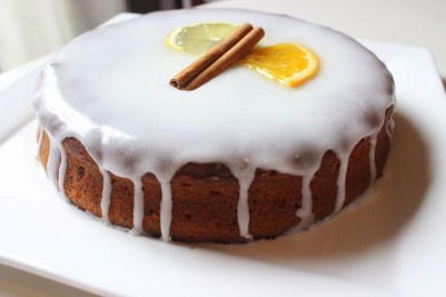 Caketaart met honing, citroen, gember en kaneel!